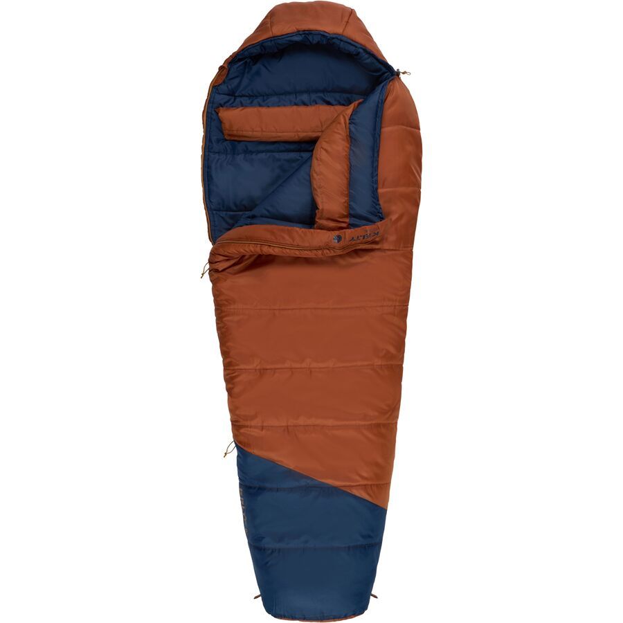 Kelty Mistral Sleeping Bag: 0F Synthetic Gingerbread/Pageant Blue