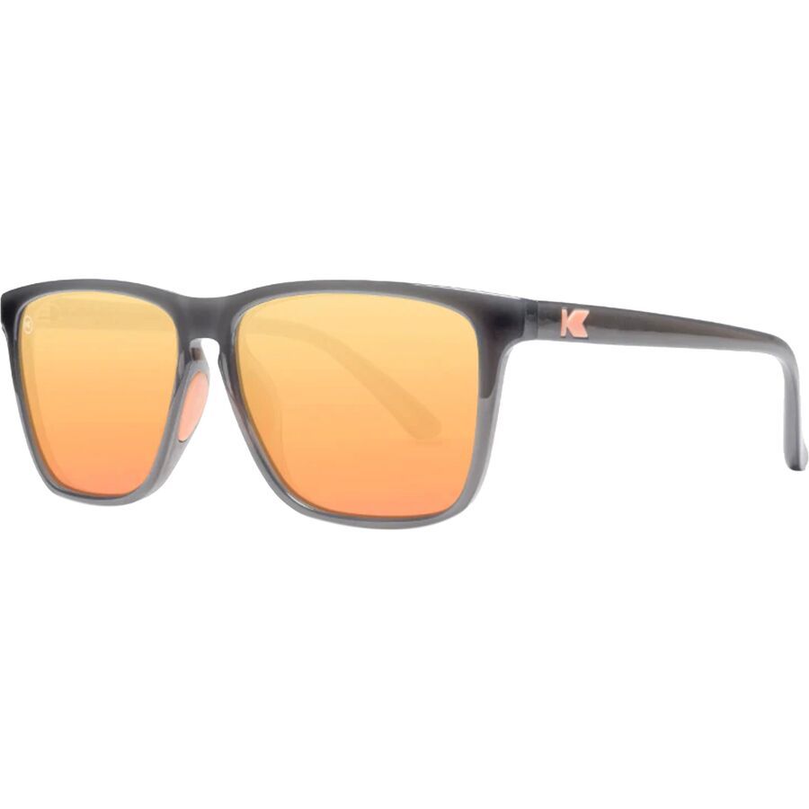 Knockaround Fast Lanes Sport Polarized Sunglasses Jelly Grey/Peach