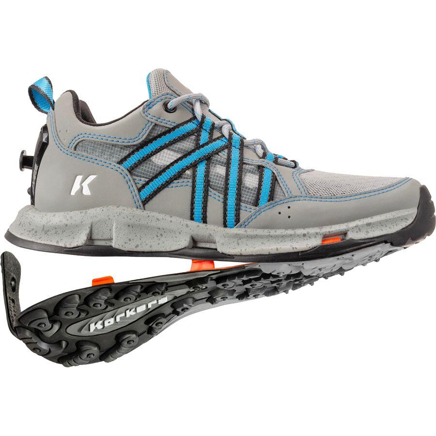 Korkers All Axis Shoe - Women's Storm Grey/Blue