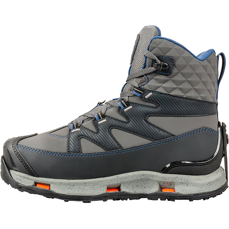 Korkers Bantam Lite Kling-On Sole Wading Boot - Men's Dark Shadow/Blue