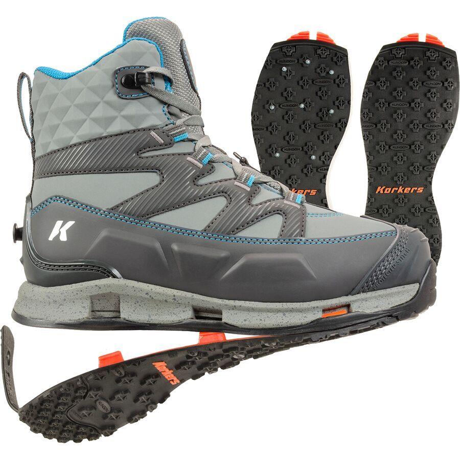 Korkers Bantam Lite Kling-On Sole Wading Boot - Women's Grey/Aqua