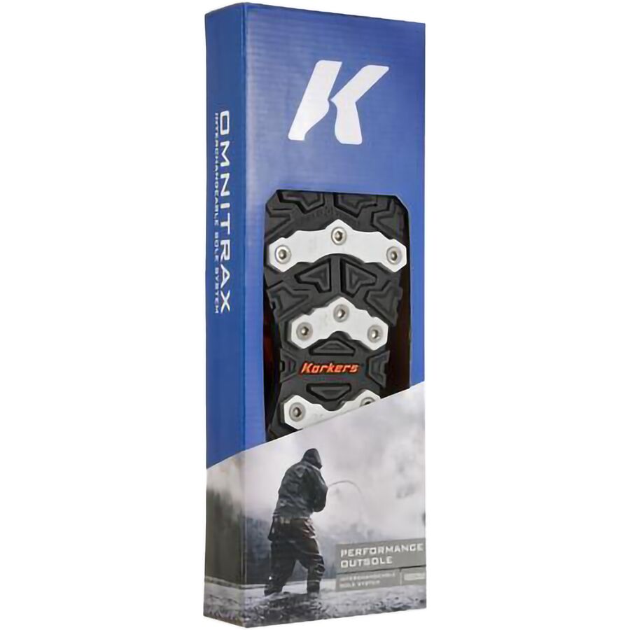 Korkers Omnitrax V3.0 Triple Threat - Aluminum Bar Sole Black/Orange