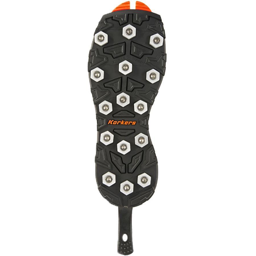 Korkers Omnitrax V3.0 Triple Threat - Aluminum Hex Disc Sole Black/Orange