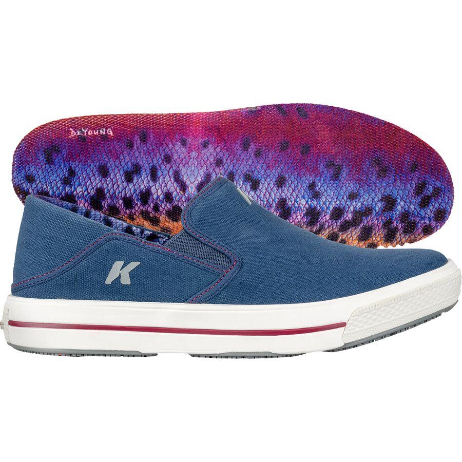 Korkers Rainbow Trout Fish Moc Shoe - Women's Blue