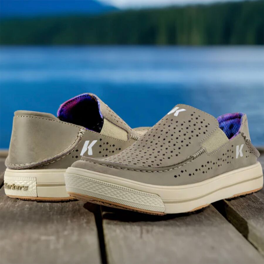 Korkers Rainbow Trout Fish Moc Vented Shoe - Men's Falcon