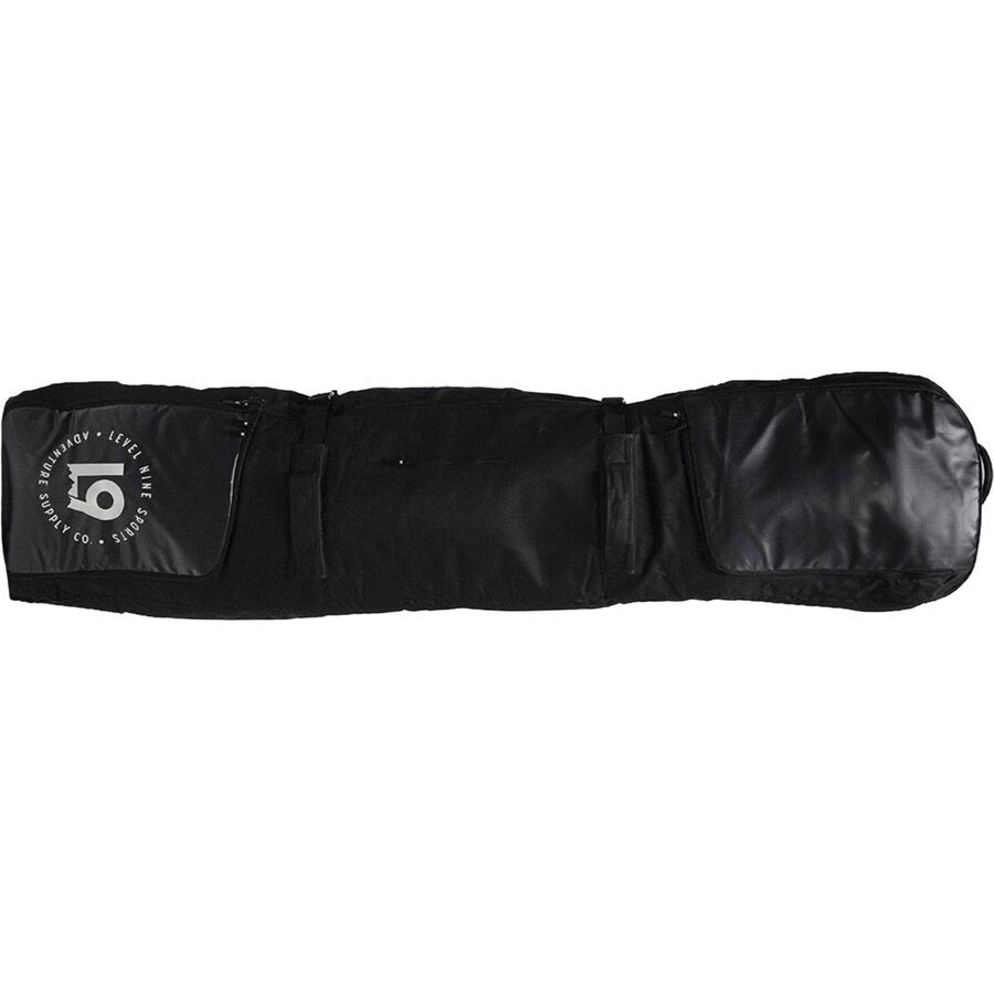 L9 Sports Rolling Double Ski Snowboard Bag 2024 Black
