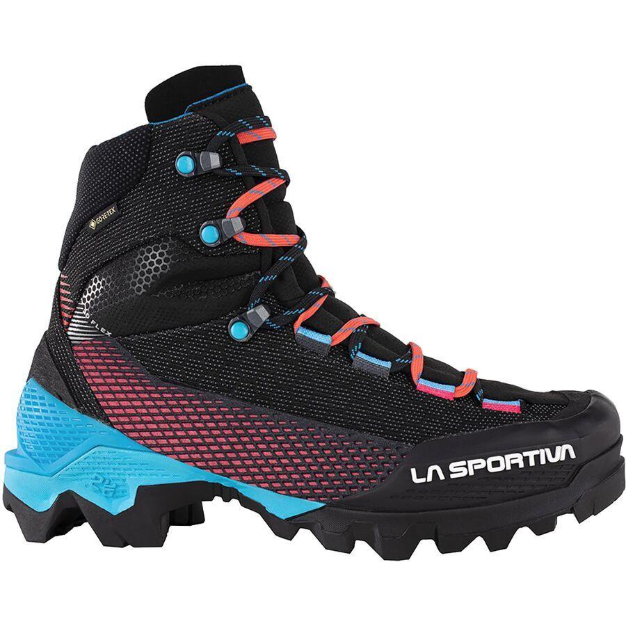 La Sportiva Aequilibrium ST GTX Mountaineering Boot - Women's Black/Hibiscus