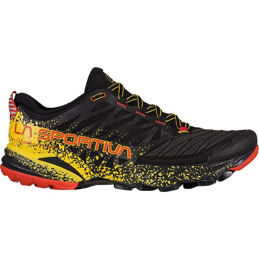 La Sportiva Akasha II Running Shoe - Men's Black/Yellow