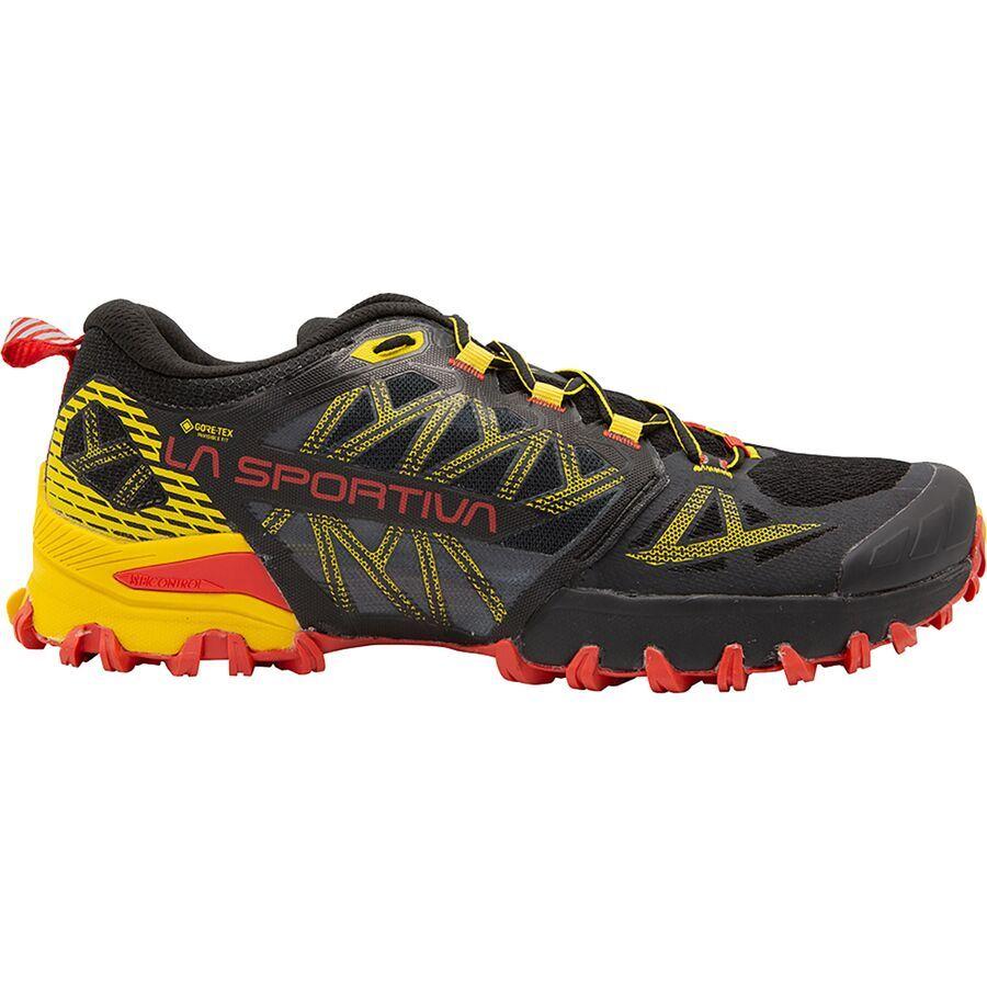La Sportiva Bushido III GTX Trail Running Shoe - Men's Black/Yellow