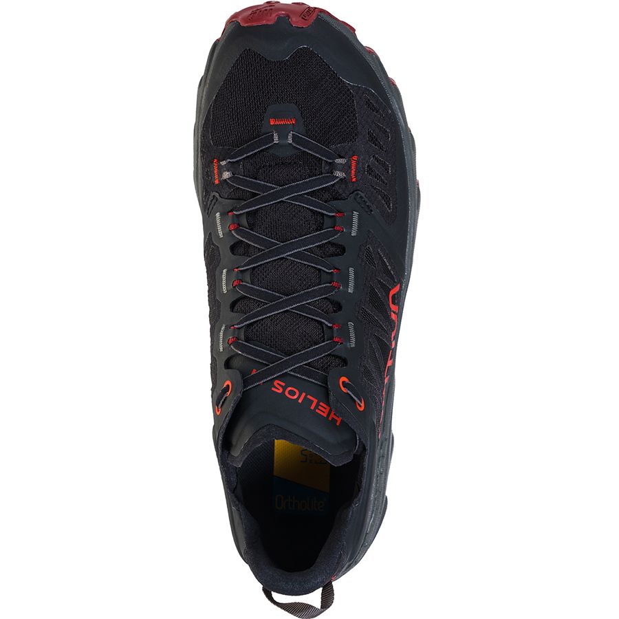 La Sportiva Helios III Trail Running Shoe - Men's Black/Poppy