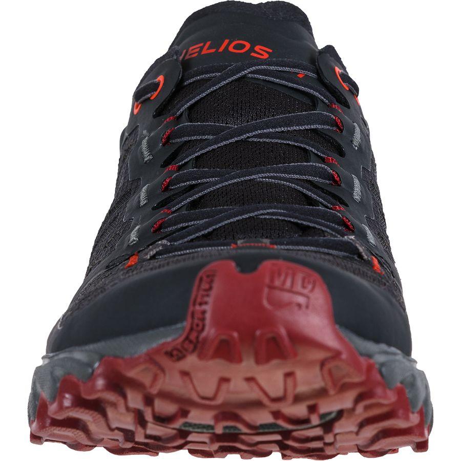 La Sportiva Helios III Trail Running Shoe - Men's Black/Poppy