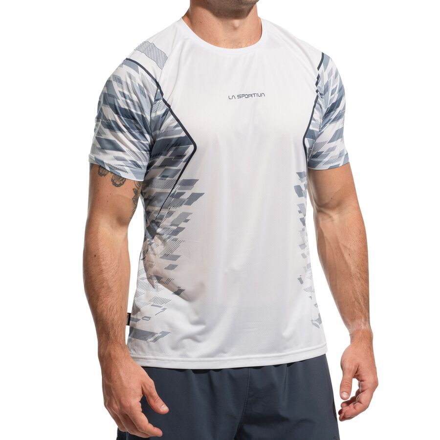 La Sportiva Pacer T-Shirt - Men's Chalk/Night Sky