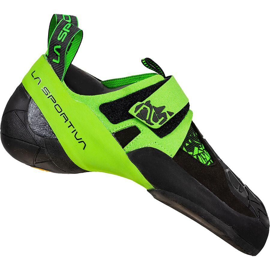 La Sportiva Skwama Vegan Climbing Shoe Black/Flash Green