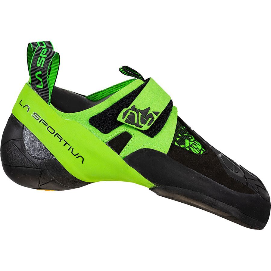 La Sportiva Skwama Vegan Climbing Shoe Black/Flash Green