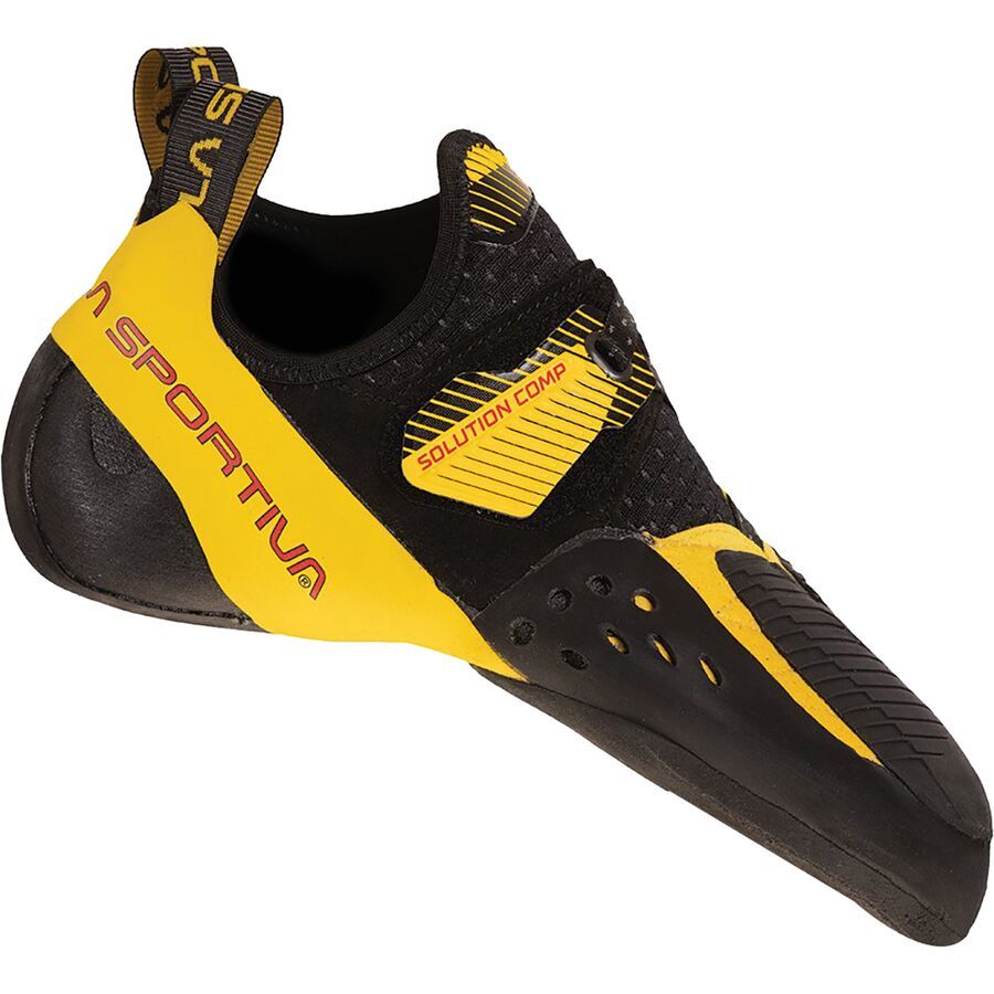 La Sportiva Solution Comp Climbing Shoe Black/Yellow