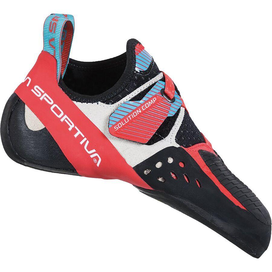 La Sportiva Solution Comp Climbing Shoe - Women's Hibiscus/Malibu Blue