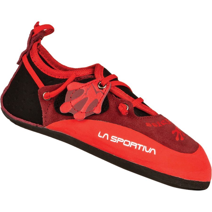 La Sportiva Stickit FriXion RS Climbing Shoe - Kids' Chili/Poppy