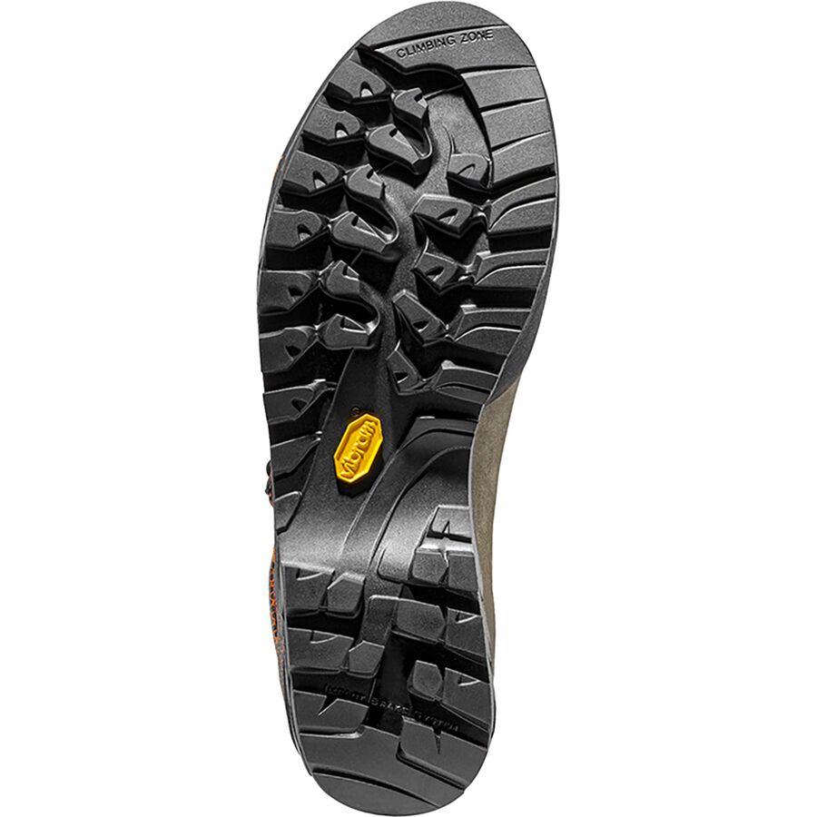 La Sportiva Trango Tech Leather GTX Mountaineering Boot - Men's Carbon/Hawaiian Sun