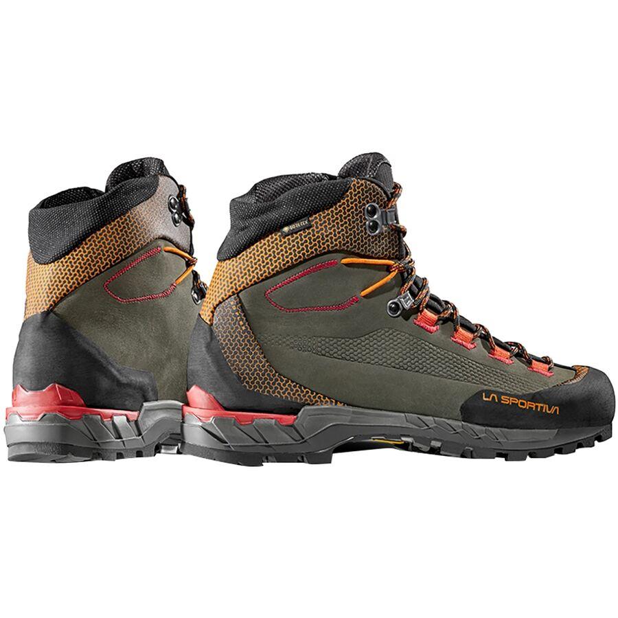 La Sportiva Trango Tech Leather GTX Mountaineering Boot - Men's Carbon/Hawaiian Sun