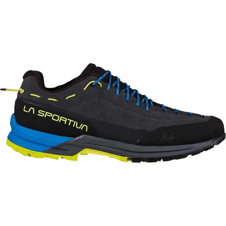 La Sportiva TX Guide Leather Approach Shoe - Men's Carbon/Lime Punch