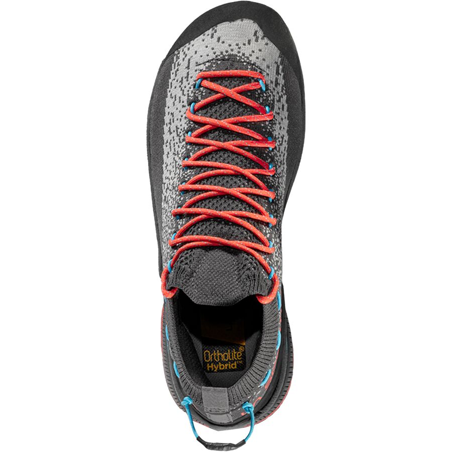 La Sportiva TX2 Evo Approach Shoe - Women's Carbon/Hibiscus