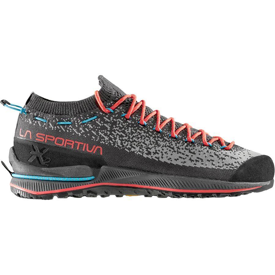 La Sportiva TX2 Evo Approach Shoe - Women's Carbon/Hibiscus