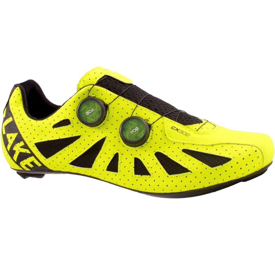 Lake CX302 Narrow Cycling Shoe - Men's Hi-Viz Yellow/Black
