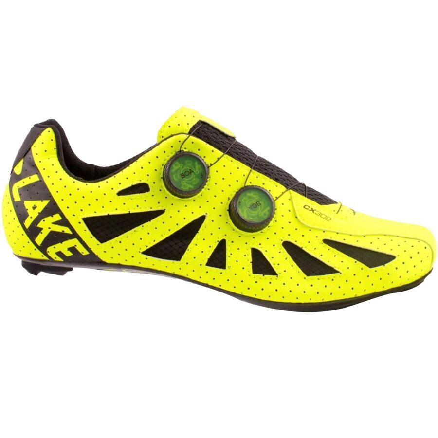 Lake CX302 Narrow Cycling Shoe - Men's Hi-Viz Yellow/Black