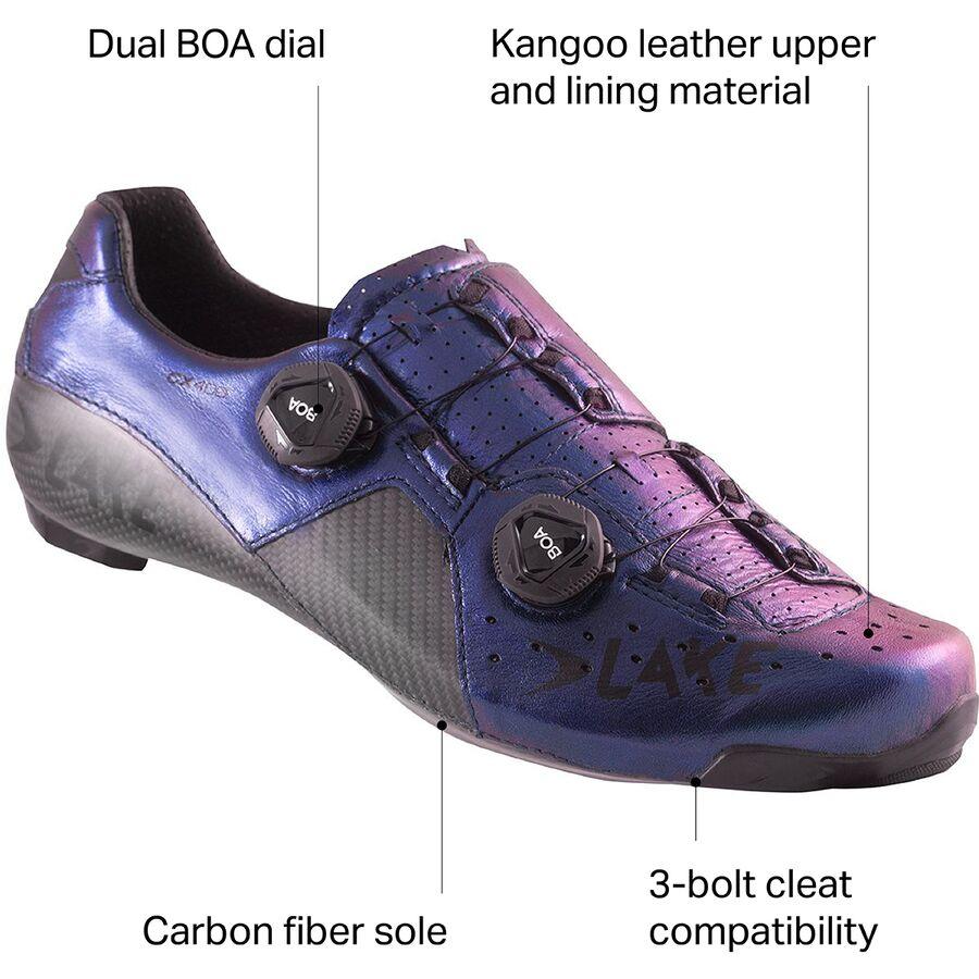 Lake CX403 Wide Cycling Shoe - Men's Chameleon Blue/Black