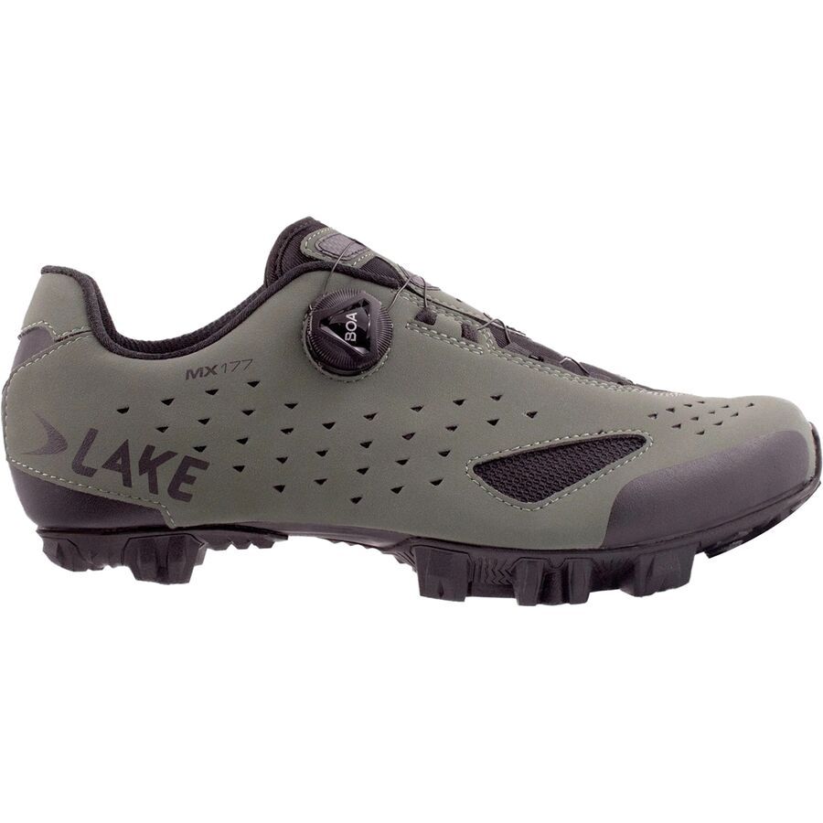 Lake MX177 Wide Cycling Shoe - Men's Beetle/Black