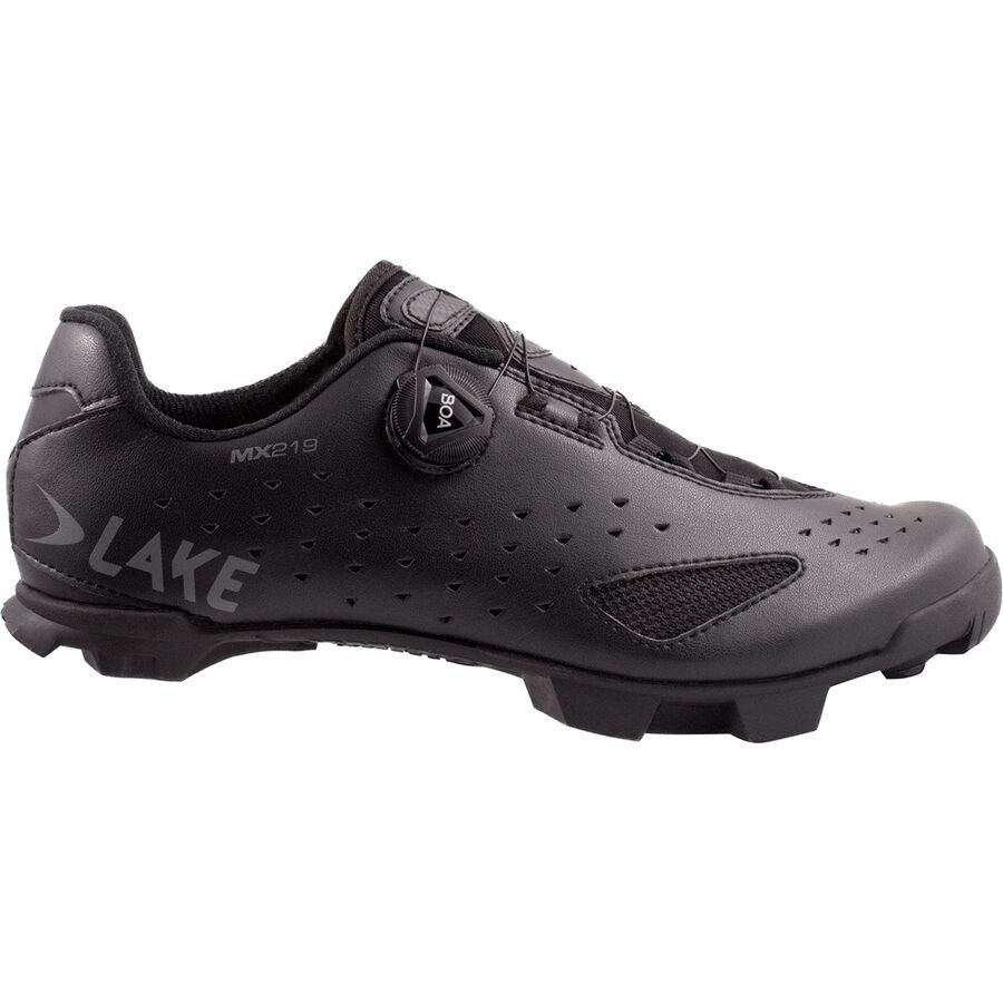 Lake MX219 Wide Cycling Shoe - Men's Black/Grey