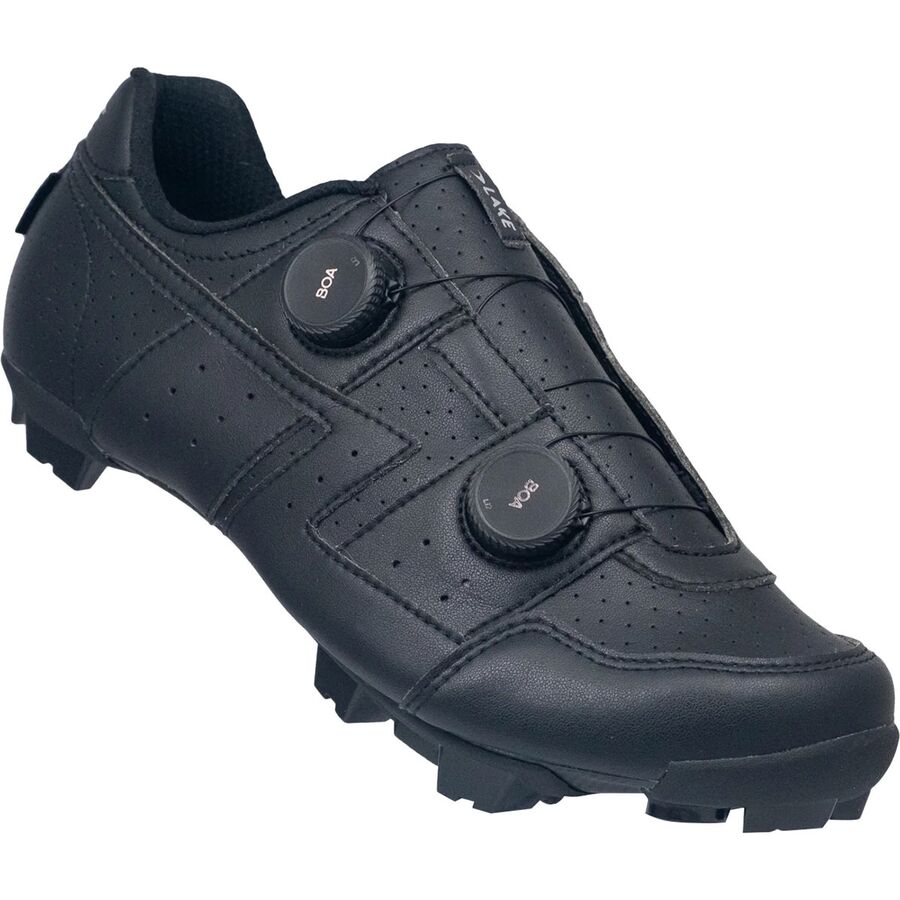 Lake MX30G Wide Cycling Shoe - Men's Black/Black