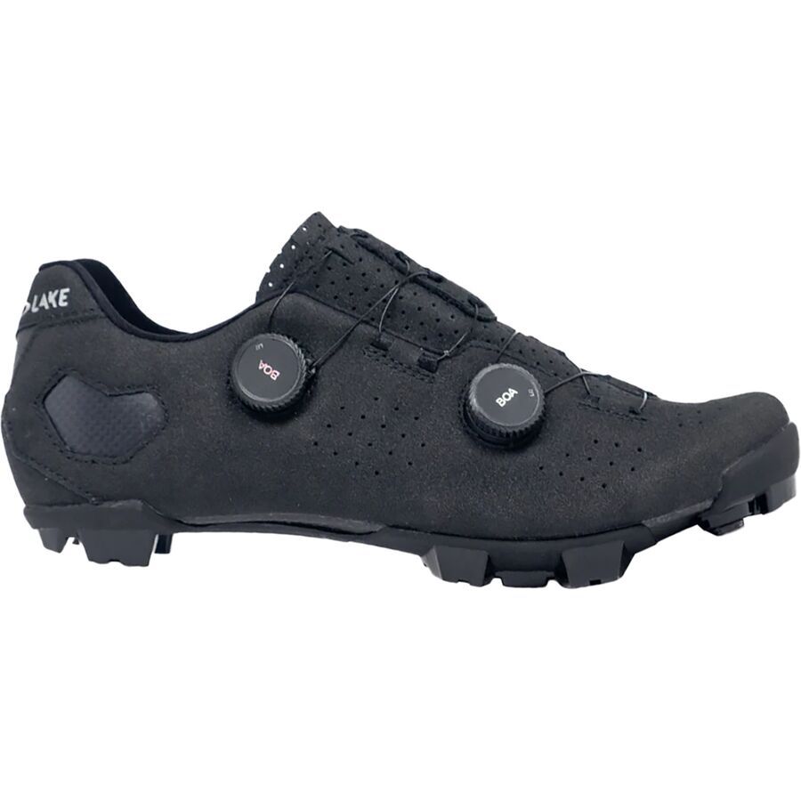 Lake MX333 Wide Cycling Shoe - Men's Black/Silver