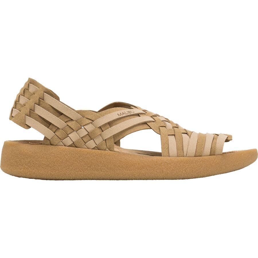 Malibu Sandals Canyon Suede Vegan Leather Rub Sandal Beige/Coyote/Tan