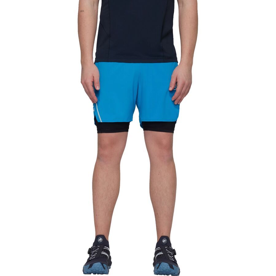 Mammut Aenergy TR 2 in 1 Short - Men's Glacier Blue/Black