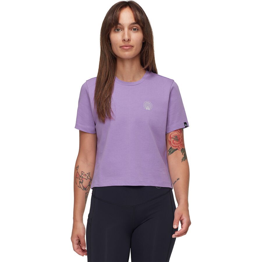 Mammut Massone Emblems Cropped T-Shirt - Women's Lavandin