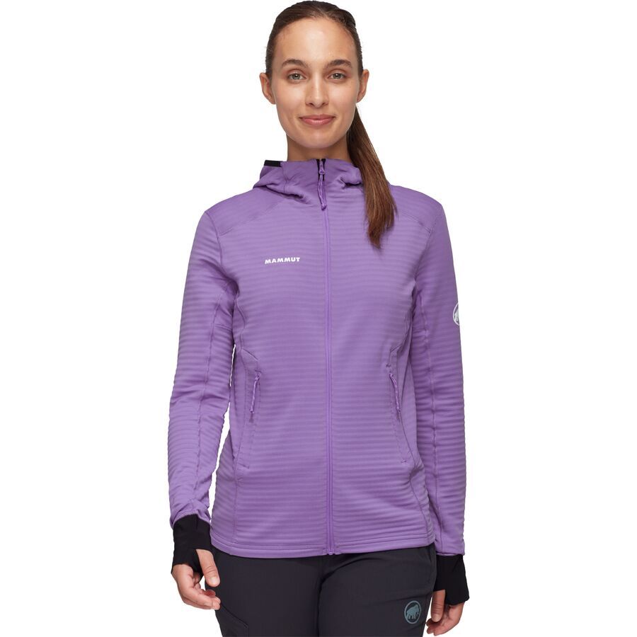 Mammut Taiss Light ML Hooded Jacket - Women's Lavandin/Black
