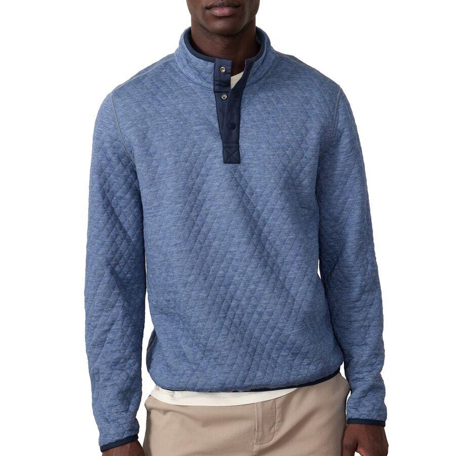 Marine Layer Corbet Reversible Pullover - Men's Slate/Faded Navy