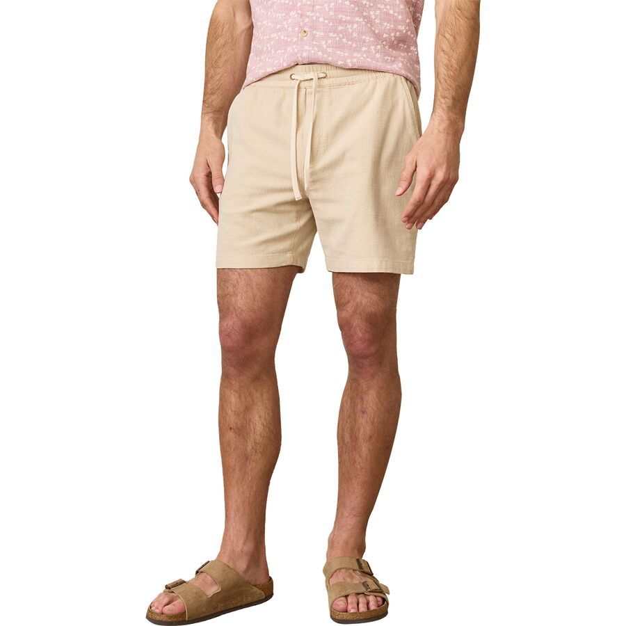 Marine Layer Saturday Stretch Selvage Short - Men's Sand