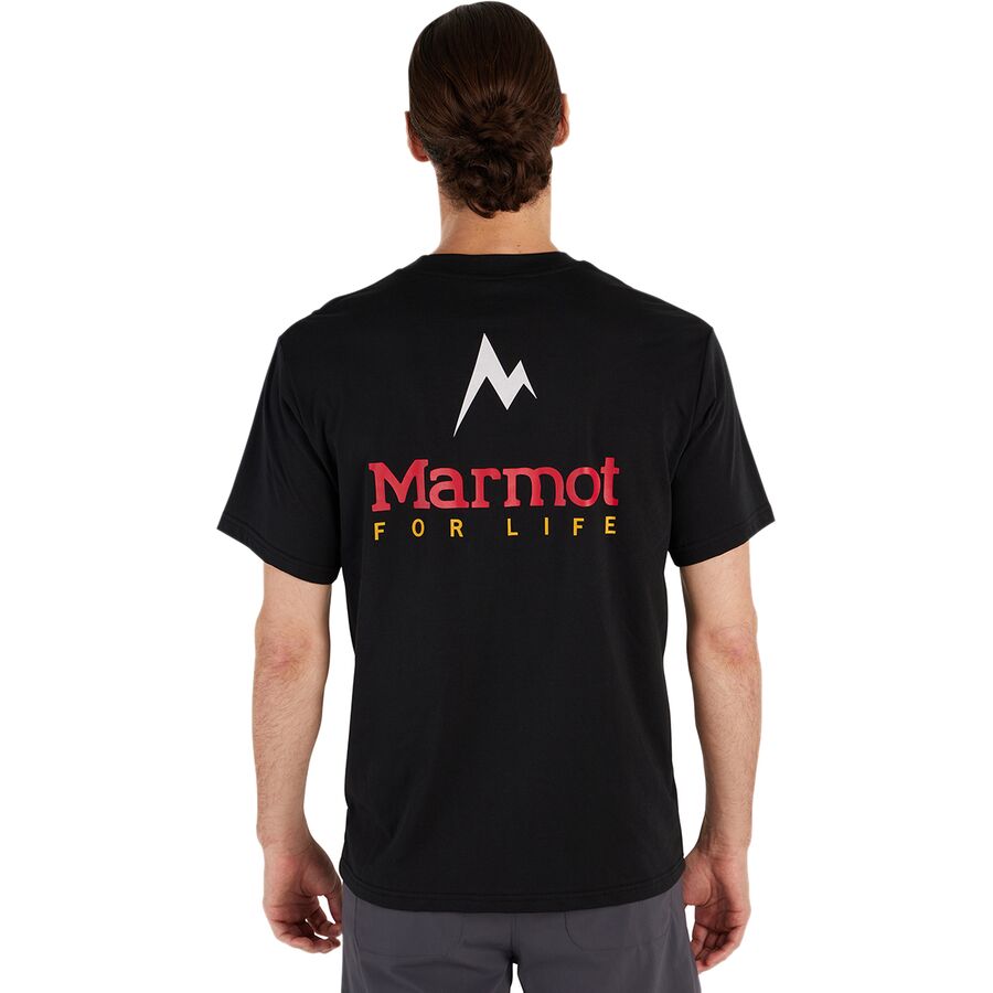 Marmot Marmot For Life T-Shirt - Men's Black