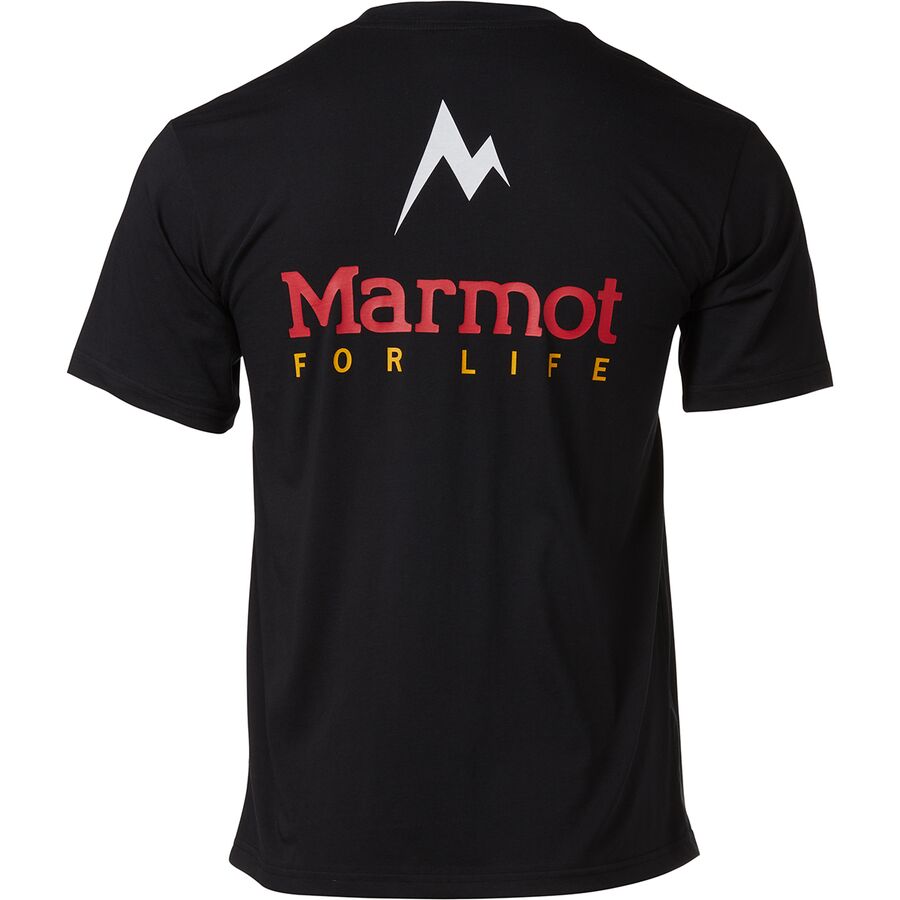 Marmot Marmot For Life T-Shirt - Men's Black