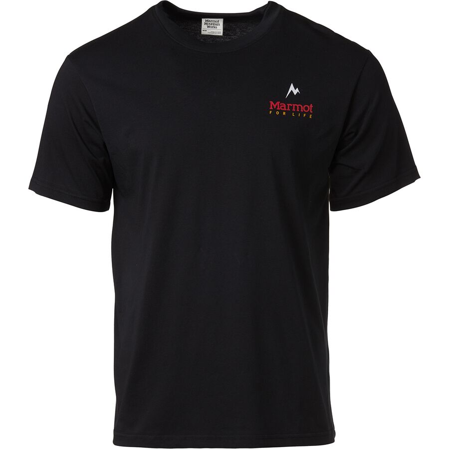 Marmot Marmot For Life T-Shirt - Men's Black