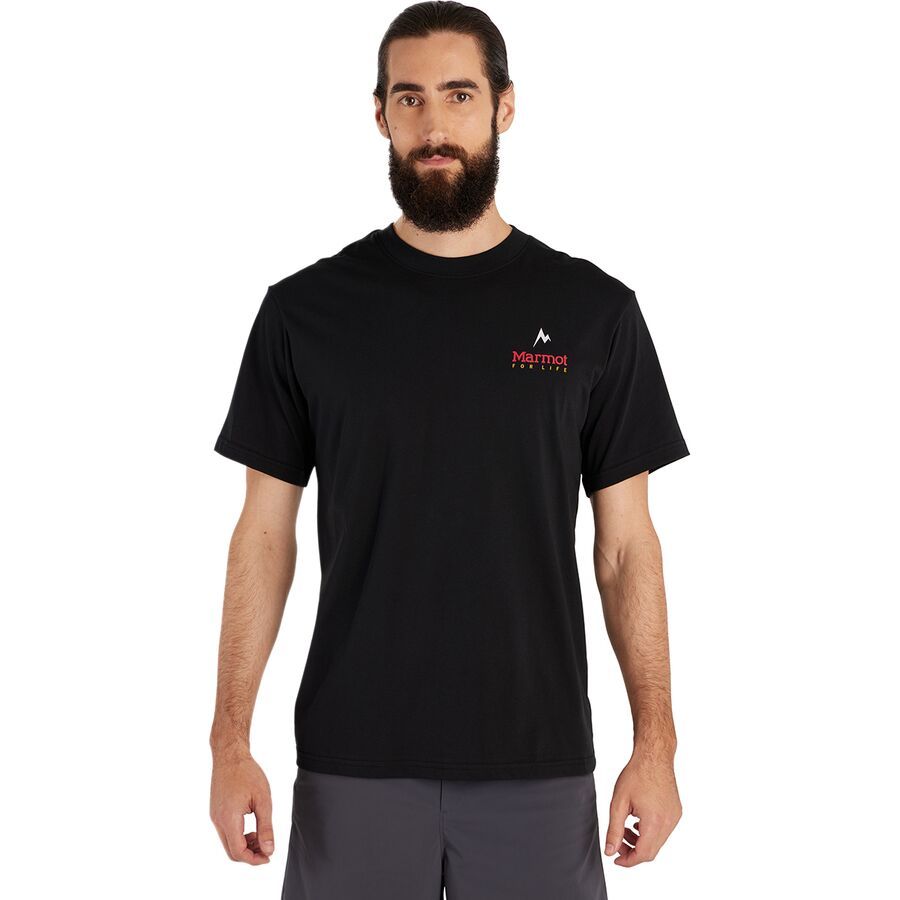 Marmot Marmot For Life T-Shirt - Men's Black