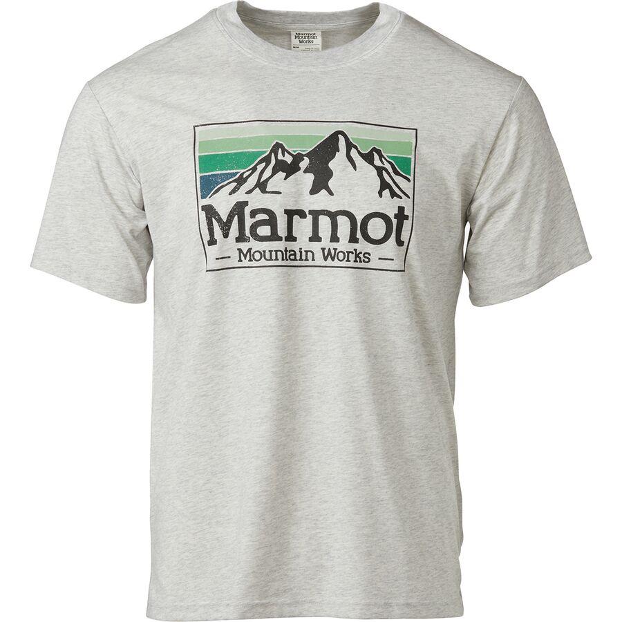 Marmot MMW Gradient T-Shirt - Men's Light Grey Heather