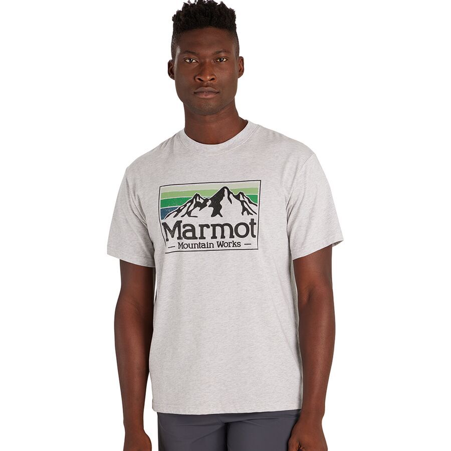 Marmot MMW Gradient T-Shirt - Men's Light Grey Heather