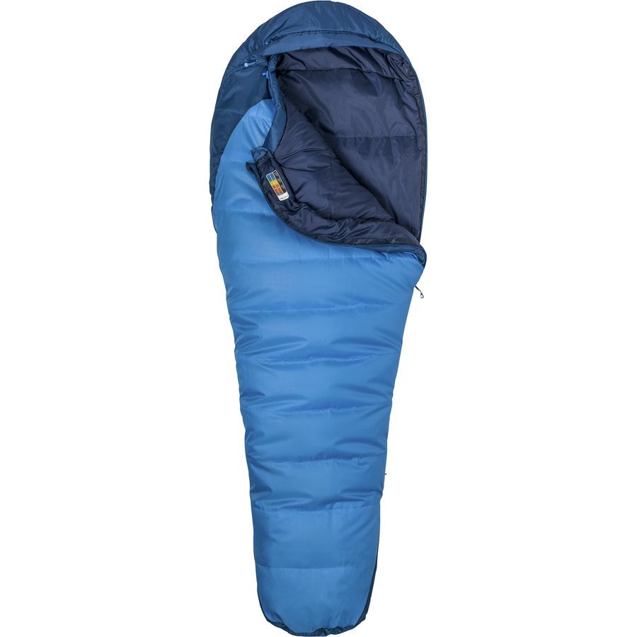 Marmot Trestles 15 Sleeping Bag: 15F Synthetic Cobalt Blue/Blue Night