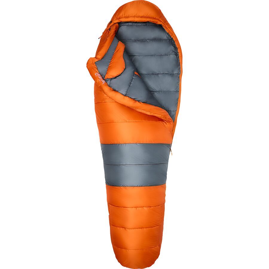 Marmot Trestles Elite Eco 0 Sleeping Bag: 0F Synthetic Tangelo/Steel Onyx