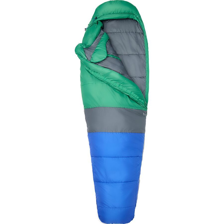 Marmot Trestles Elite Eco 30 Sleeping Bag - Kids' Trail Blue/Clover