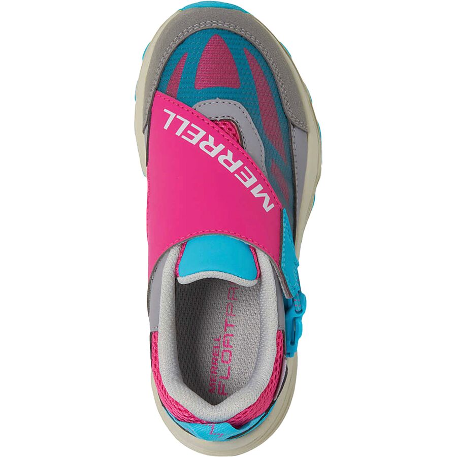 Merrell Moab Speed Low ZT Waterproof Hiking Shoe - Girls' Grey/Turq/Berry