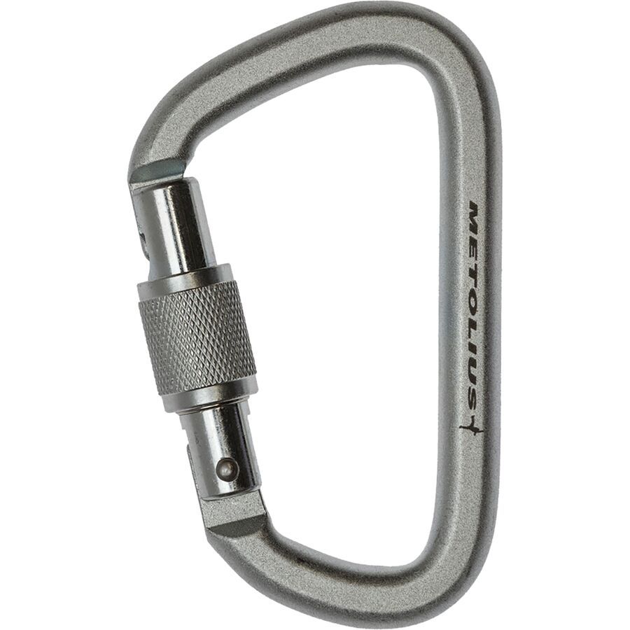 Metolius Steel Screwlock Carabiner Silver